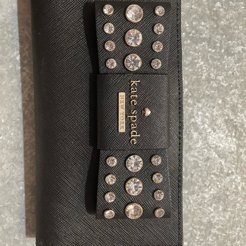 Kate Spade black and jewel wallet